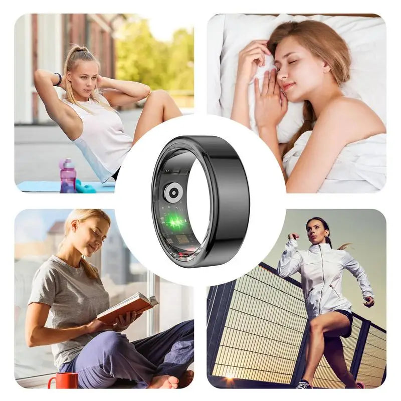 2025 NEW Smart Ring Multifunctional Step Health Tracker Heart Rate Blood Oxygen Monitor Waterproof Men Women Fitness